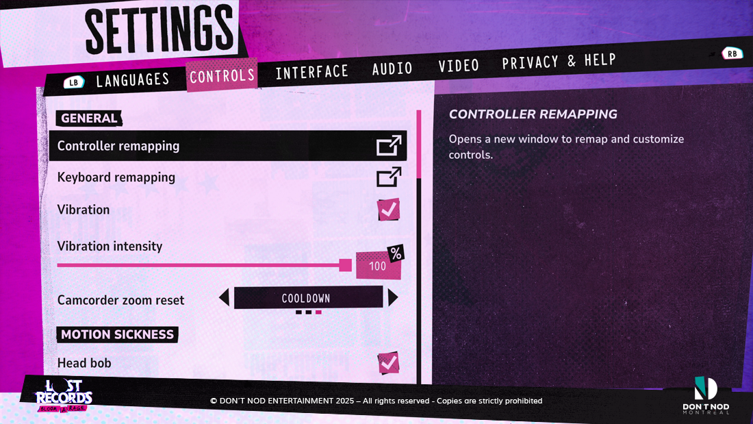 LostRecords_Settings