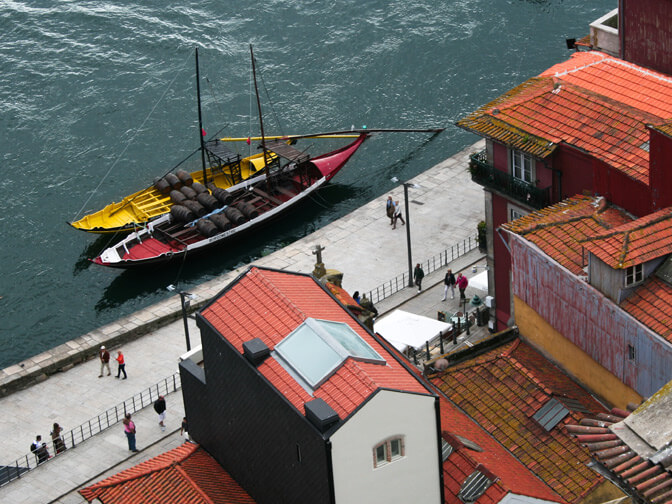 Bateaux amarrés à Porto