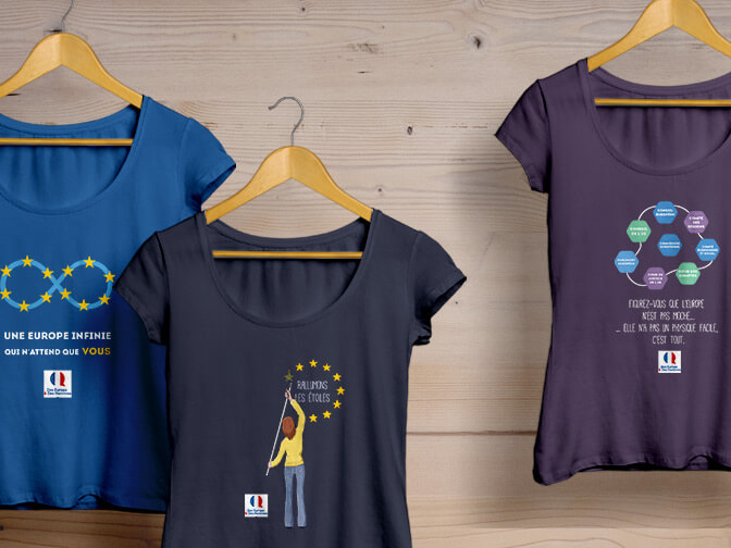 T-shirts Europe & Des Hommes